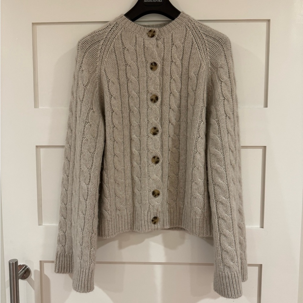Doen Virginie Cashmere Cable-Knit Cardigan - Picture 3 of 8